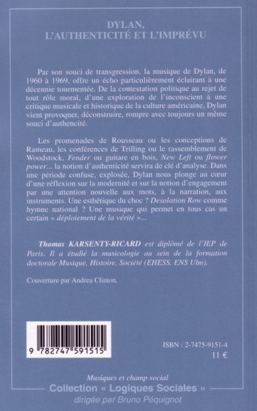 Dylan, l'authenticité et l'imprévu (9782747591515-back-cover)