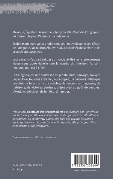 Patagonie, tutoyer l'infini (9782336308609-back-cover)