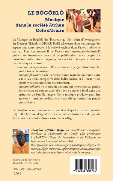 Le bôgôblô, Musique dans la société Atchan - Côte d'Ivoire (9782336305769-back-cover)