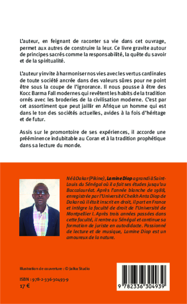 Un homme à l'africanité bien occidentale (9782336304939-back-cover)