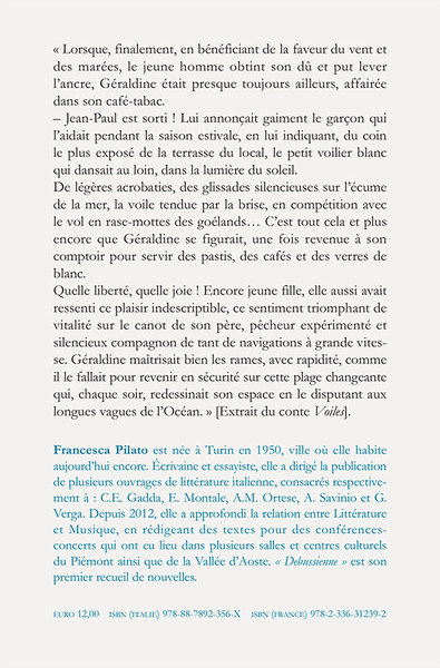 "Debussienne", Douze contes pour douze préludes (9782336312392-back-cover)