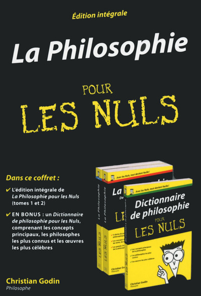 Coffret la Philosophie Pour les Nuls - Edition intégrale (9782754067560-front-cover)