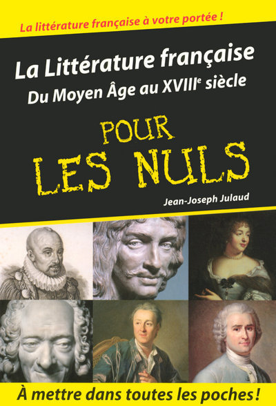 Littérature française tome 1 poche Pour les nuls (9782754006118-front-cover)