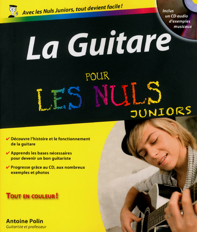 La guitare pour les nuls junior cd audio inclus (9782754041614-front-cover)