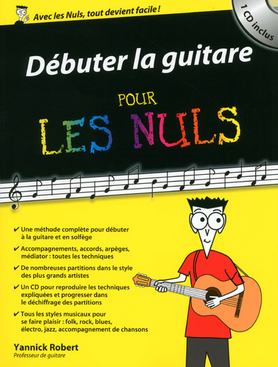 Débuter la guitare Pour les Nuls (9782754073721-front-cover)