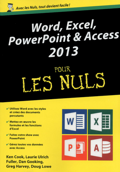 Word, Excel, PowerPoint et access 2013 Mégapoche Pour les nuls (9782754055819-front-cover)