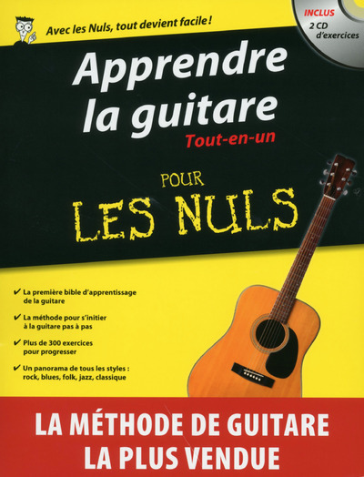 Apprendre la guitare Tout-en-un Pour les Nuls (9782754077217-front-cover)