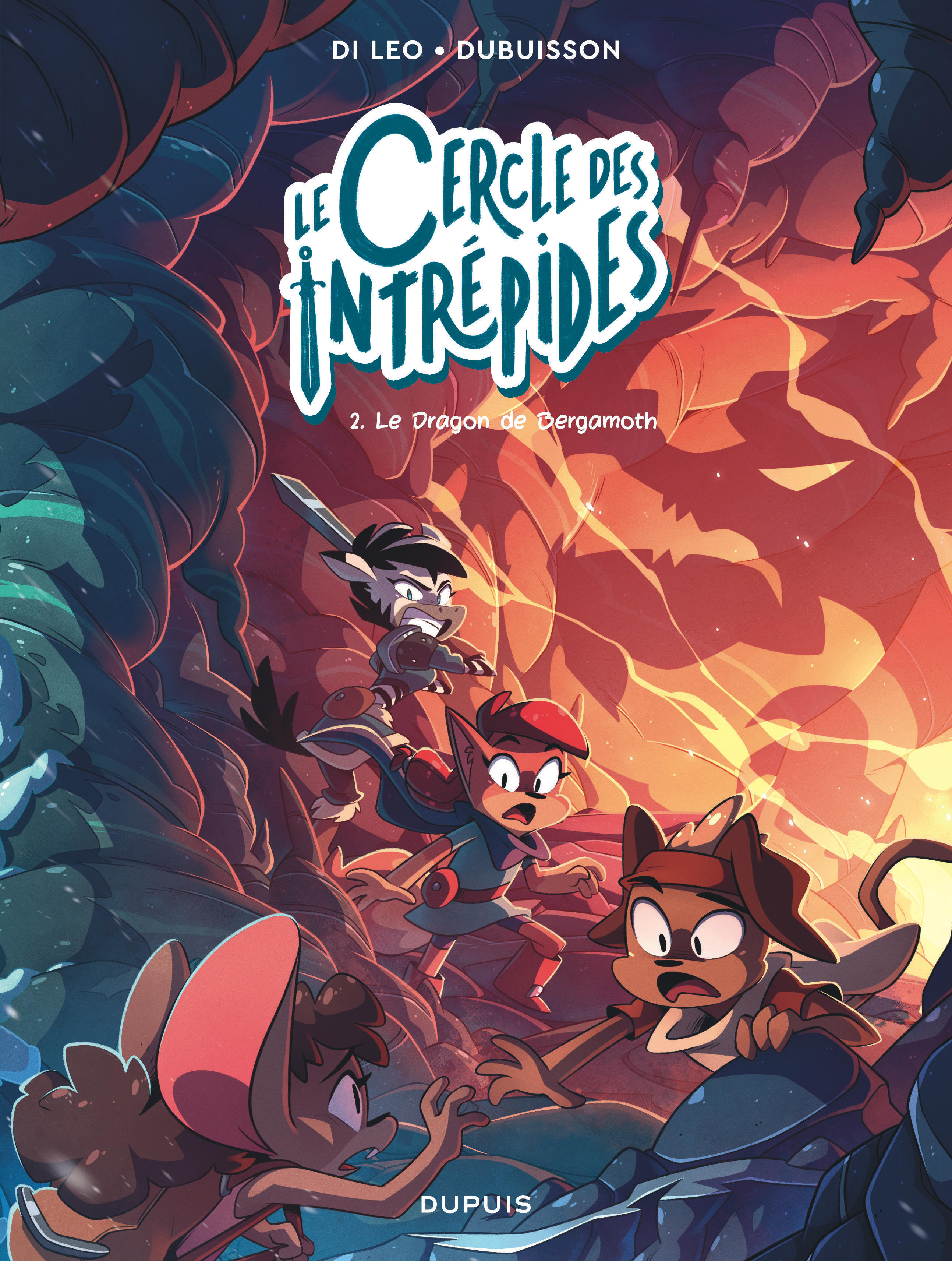 Le cercle des intrépides - Tome 2 - Le dragon de Bergamoth (9782808513081-front-cover)