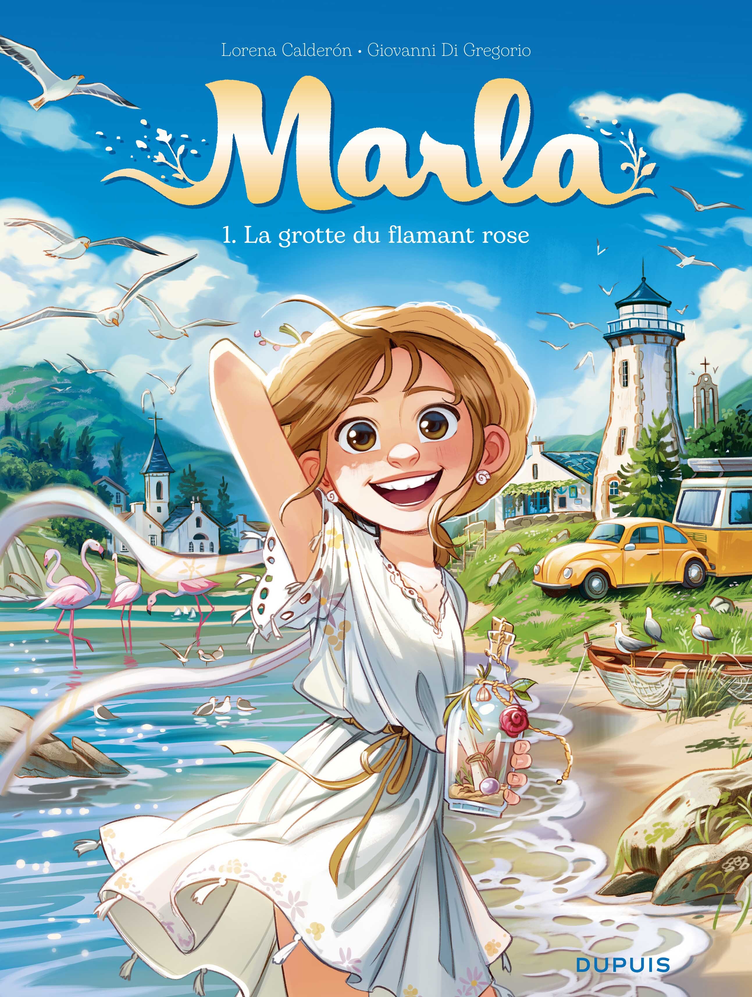 Marla - Tome 1 - La grotte du flamant rose (9782808508643-front-cover)