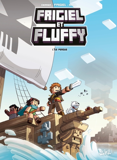 Frigiel et Fluffy T05, L'île perdue - Minecraft (9782302075498-front-cover)