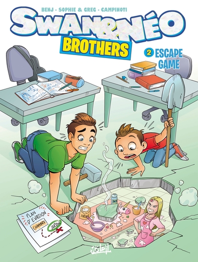 Swan et Néo - Brothers  T02, Escape game (9782302094901-front-cover)