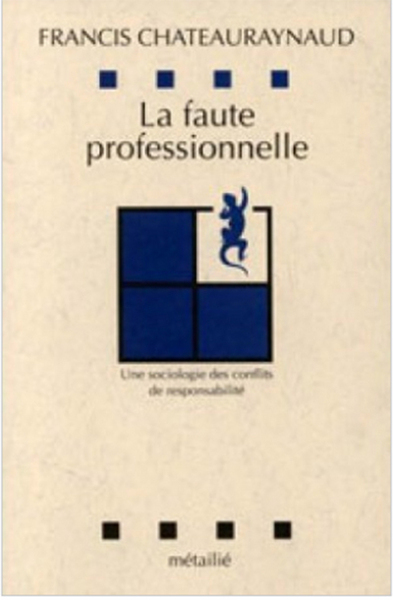 La Faute Professionnelle : Une Sociologie des conflits de responsabilité (9782864241034-front-cover)