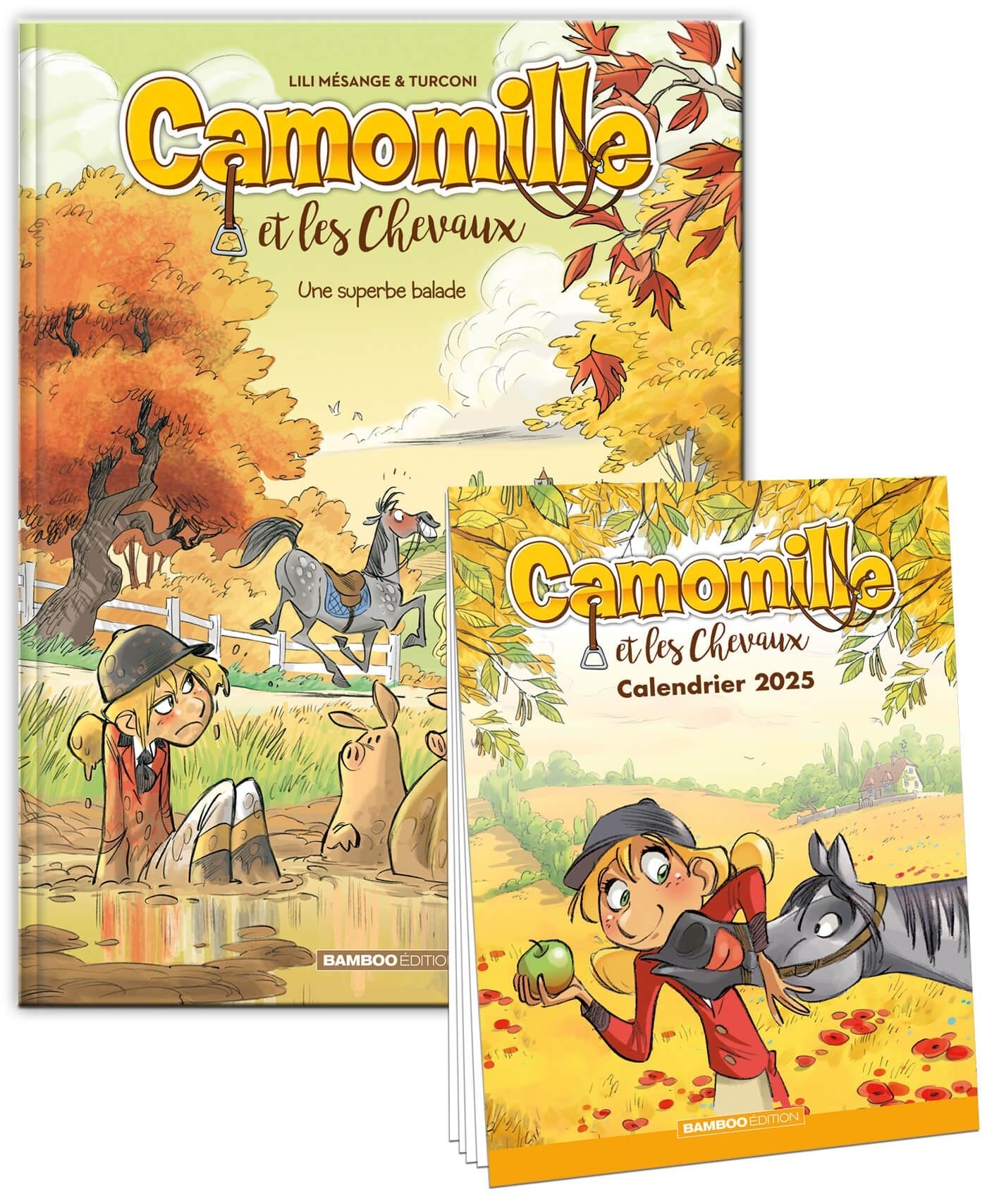 Camomille et les chevaux - tome 05 + calendrier 2025 offert, Une superbe balade (9791041110827-front-cover)