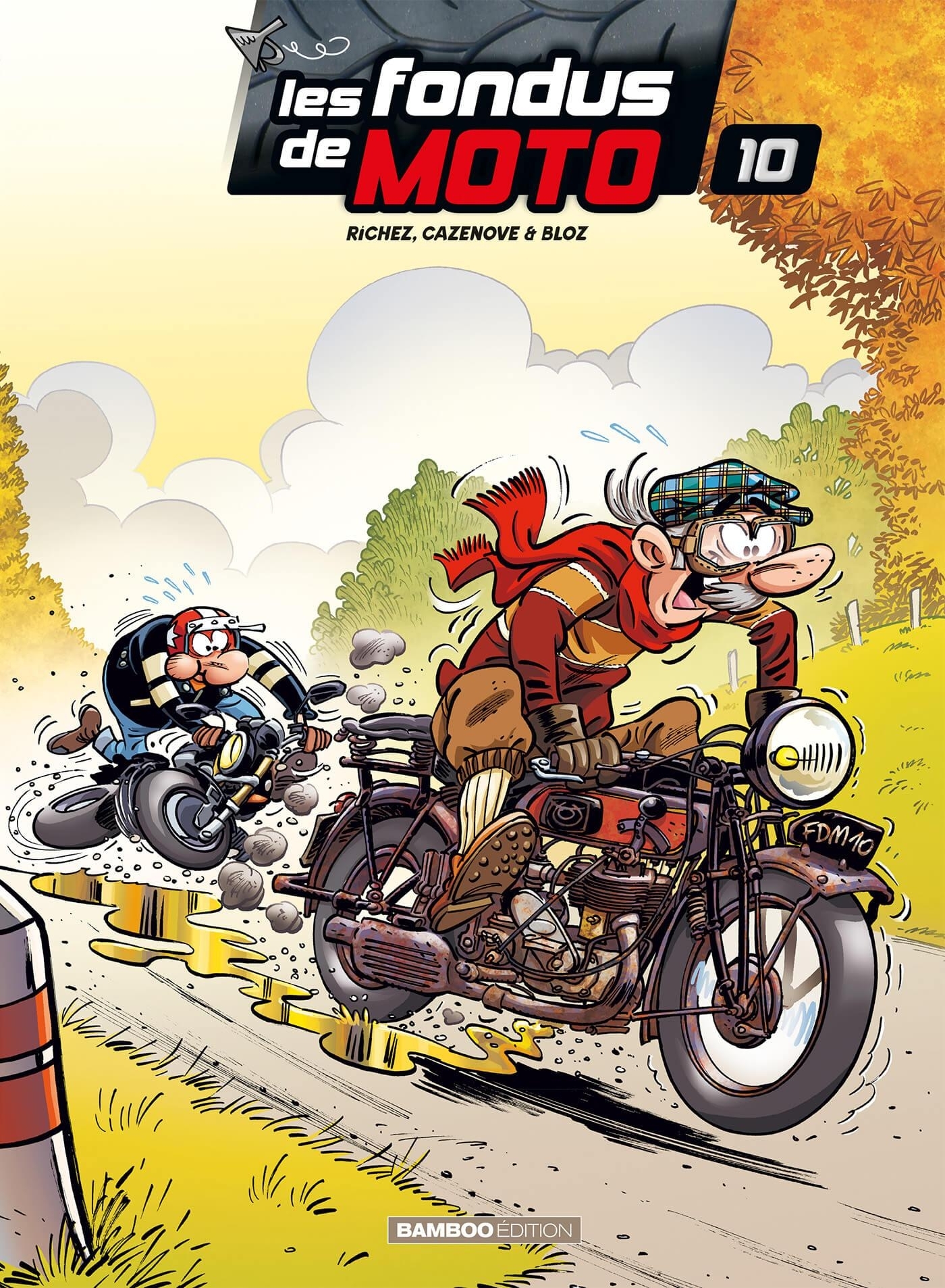 Les Fondus de moto - tome 10 - top humour (9791041112678-front-cover)