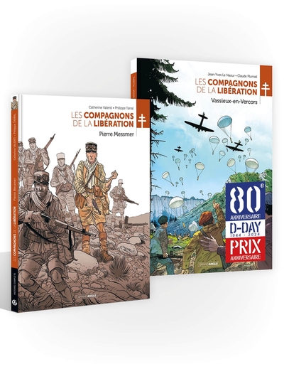 Les Compagnons de la Libération - Pack 80 ans débarquement Messmer/Vassieux-en-Vercors (9791041107520-front-cover)