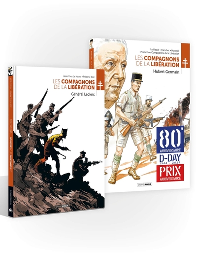 Les Compagnons de la Libération - Pack 80 ans débarquement Leclerc/Germain (9791041107490-front-cover)