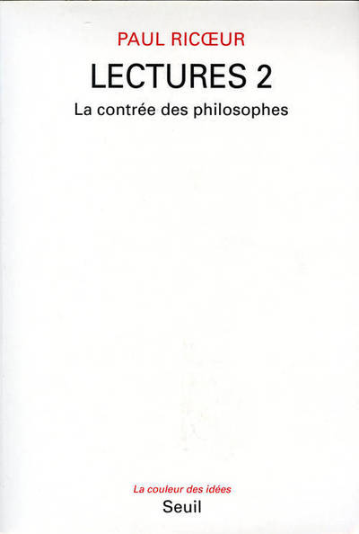 Lectures, t 2, tome 2, La Contrée des philosophes (9782020191180-front-cover)