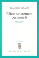 Effets strictement personnels (9782020120920-front-cover)