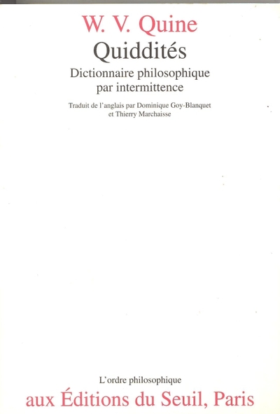 Quiddités. Dictionnaire philosophique par intermittence (9782020128353-front-cover)