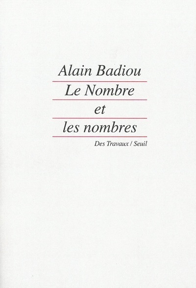 Le Nombre et les Nombres (9782020116121-front-cover)