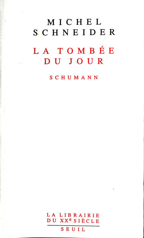 La Tombée du jour. Schumann (9782020108829-front-cover)