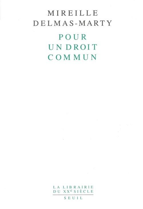 Pour un droit commun (9782020181587-front-cover)