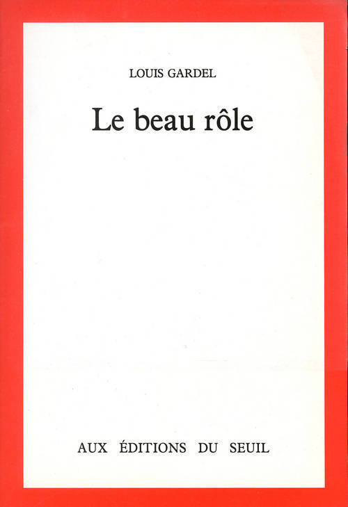 Le Beau Rôle (9782020104692-front-cover)