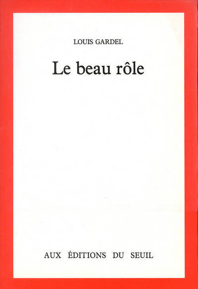 Le Beau Rôle (9782020104692-front-cover)