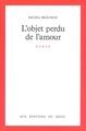 L'Objet perdu de l'amour (9782020102810-front-cover)