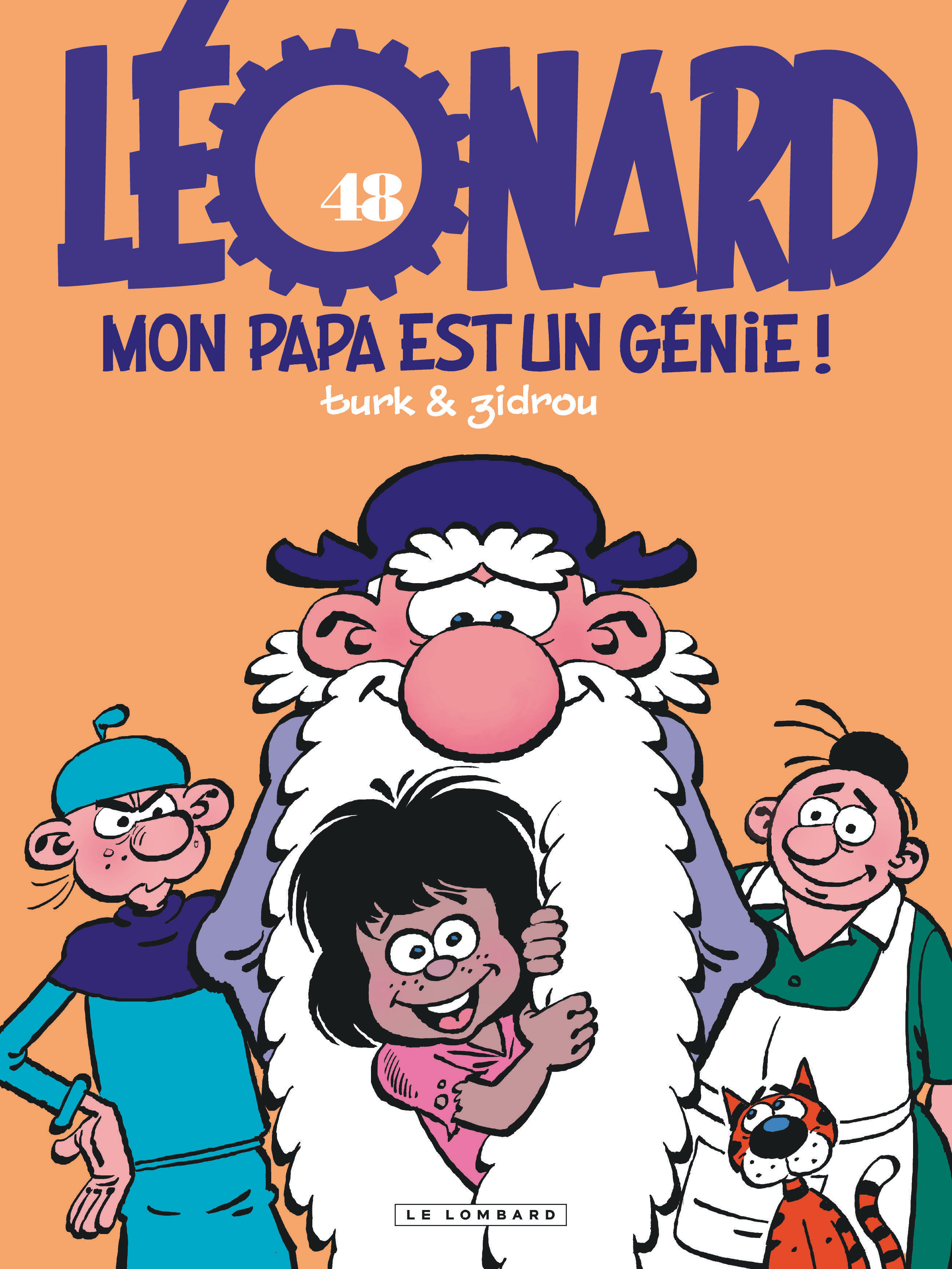 Léonard - Tome 48 - Mon papa est un génie (9782803671588-front-cover)