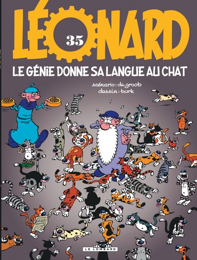 Léonard - Tome 35 - Le Génie donne sa langue au chat (9782803620623-front-cover)