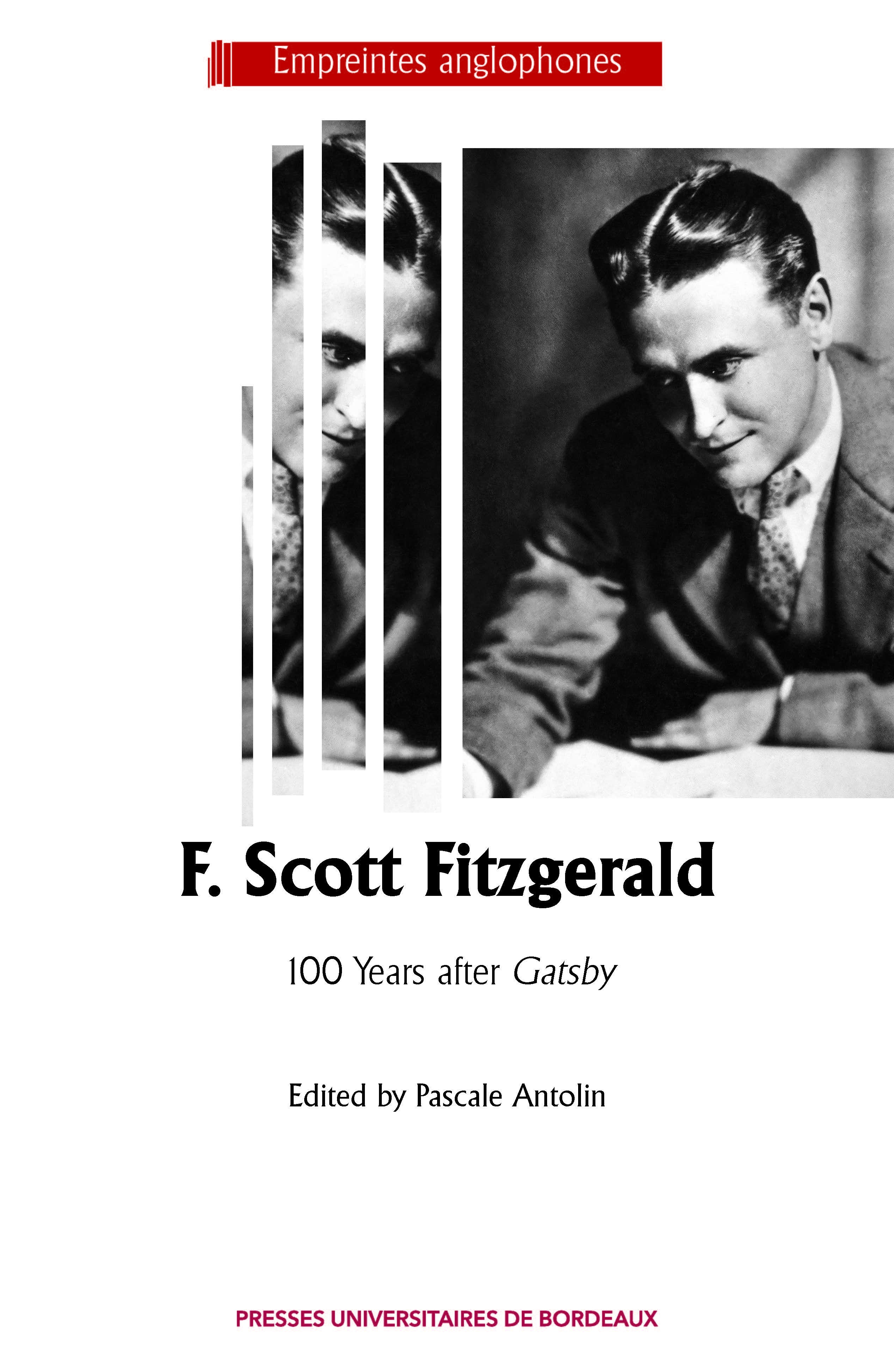 F. Scott Fitzgerald, 100 Years after Gatsby (9791030011876-front-cover)