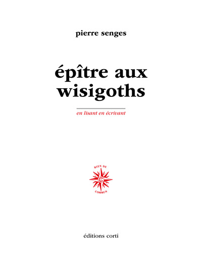 Épître aux Wisigoths (9782714312891-front-cover)