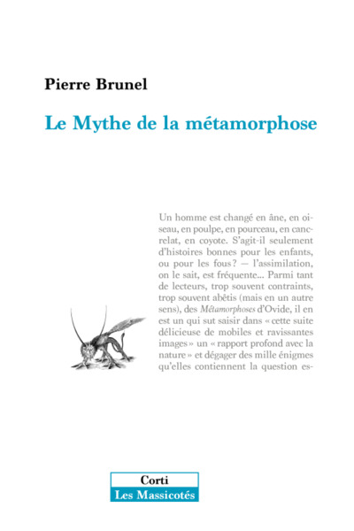 Le mythe de la métamorphose (9782714312310-front-cover)