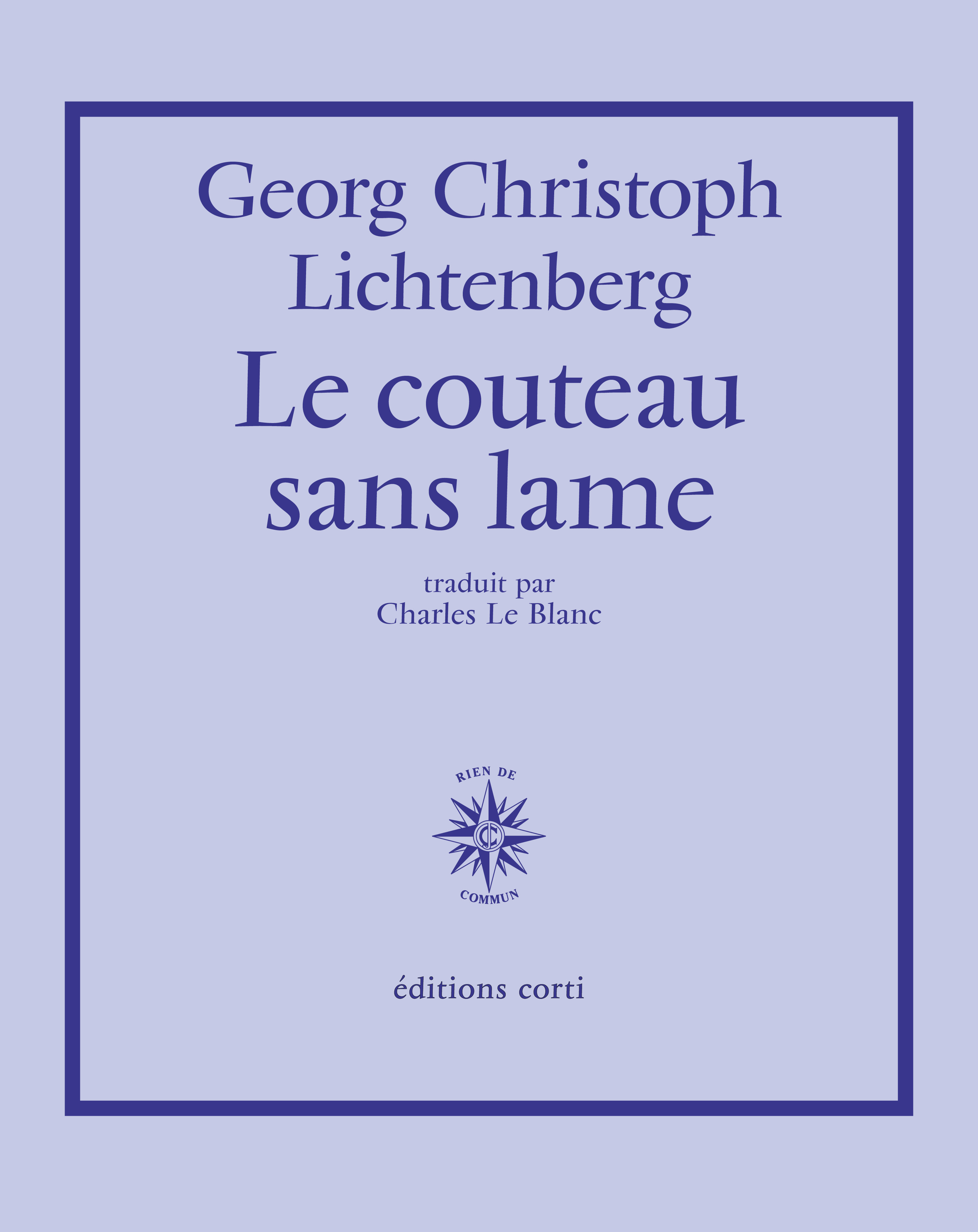 Le couteau sans lame (9782714313591-front-cover)