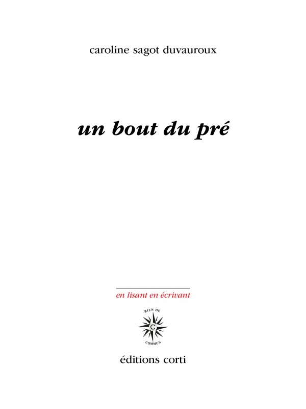 UN BOUT DU PRE (9782714311771-front-cover)