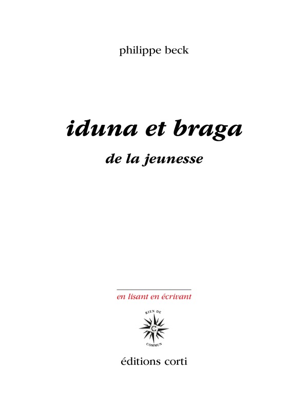 IDUNA ET BRAGA DE LA JEUNESSE (9782714311832-front-cover)