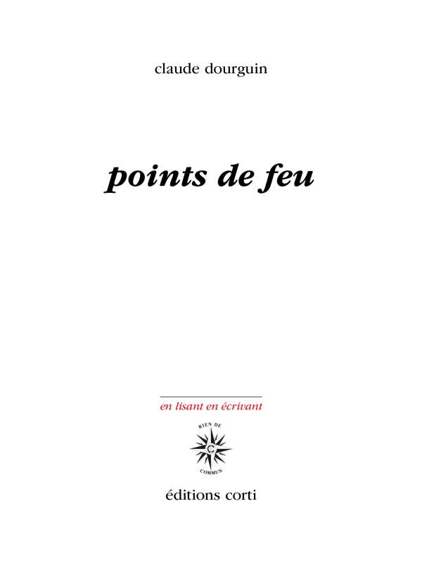 POINTS DE FEU (9782714311443-front-cover)