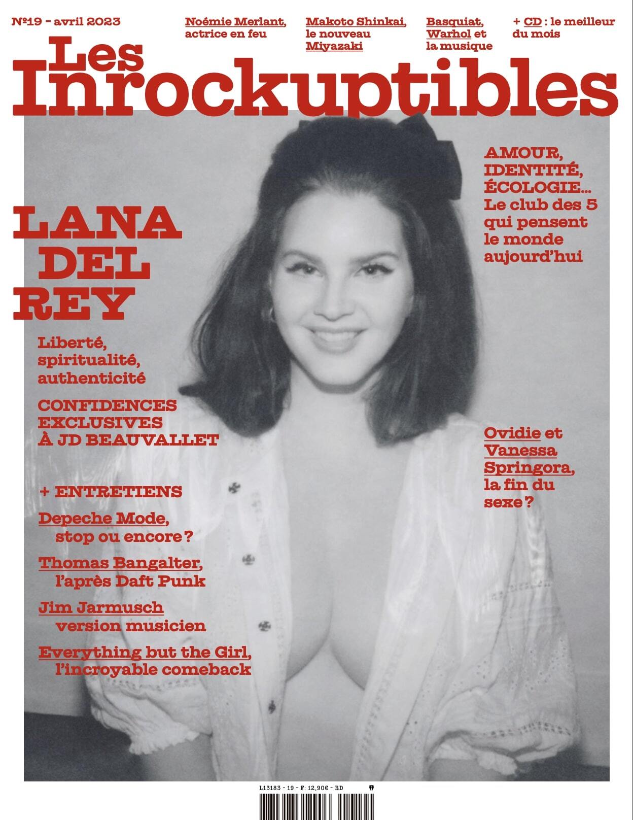 Les Inrockuptibles N°19 : Lana Del Rey - avril 2023