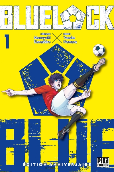 Blue Lock T01 - Édition anniversaire (9791043302183-front-cover)