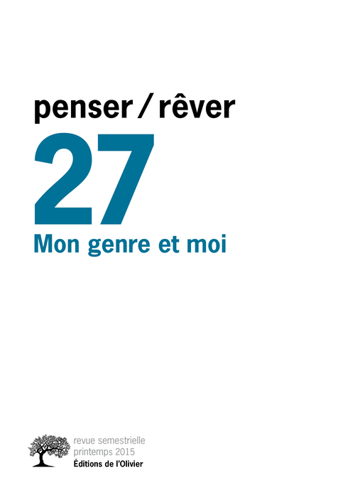 Penser/rêver n°27 Mon genre et moi (9782823608410-front-cover)