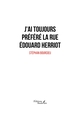 J'ai toujours préféré la rue Édouard Herriot (9791020355768-front-cover)