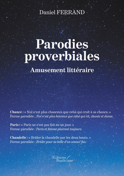 Parodies proverbiales - Amusement littéraire (9791020340528-front-cover)