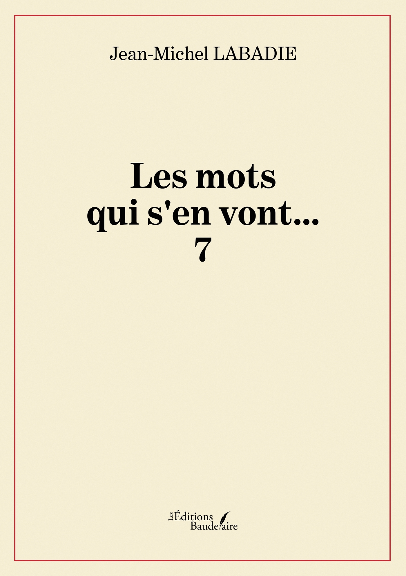 Les mots qui s'en vont..., 7.0 (9791020374516-front-cover)