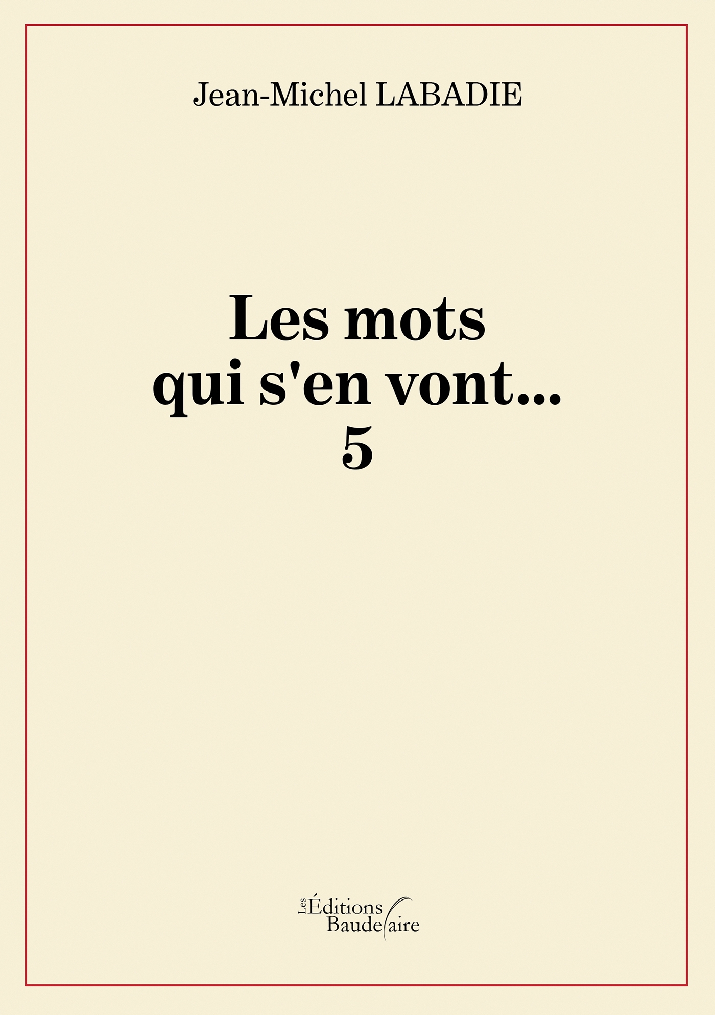 Les mots qui s'en vont... 5 (9791020360632-front-cover)