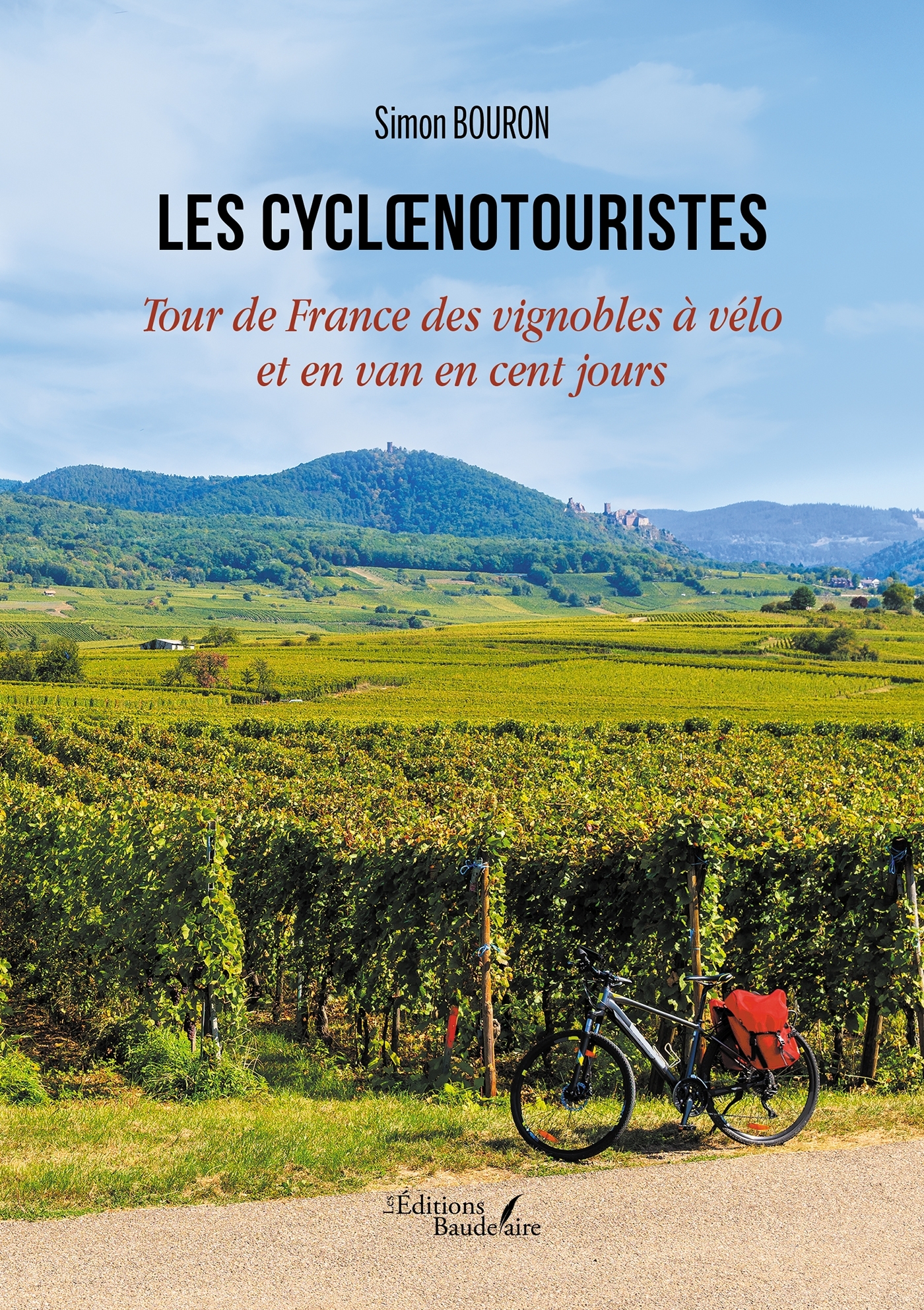 Les cycloenotouristes - Tour de France des vignobles à vélo et en van en cent jours (9791020356840-front-cover)