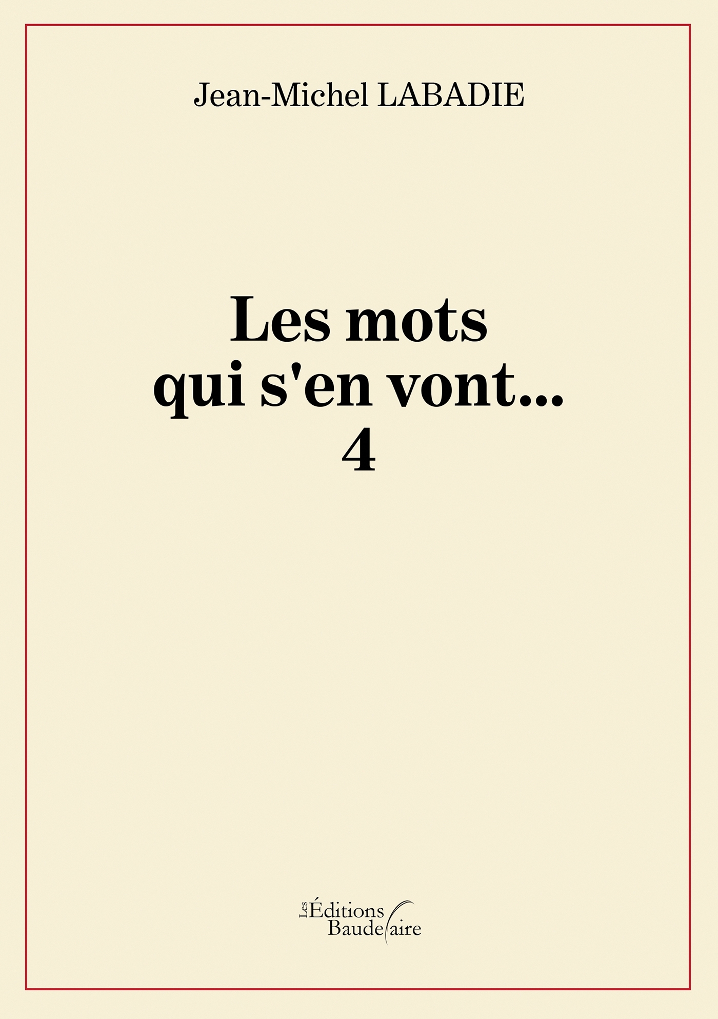 Les mots qui s'en vont... 4 (9791020355782-front-cover)