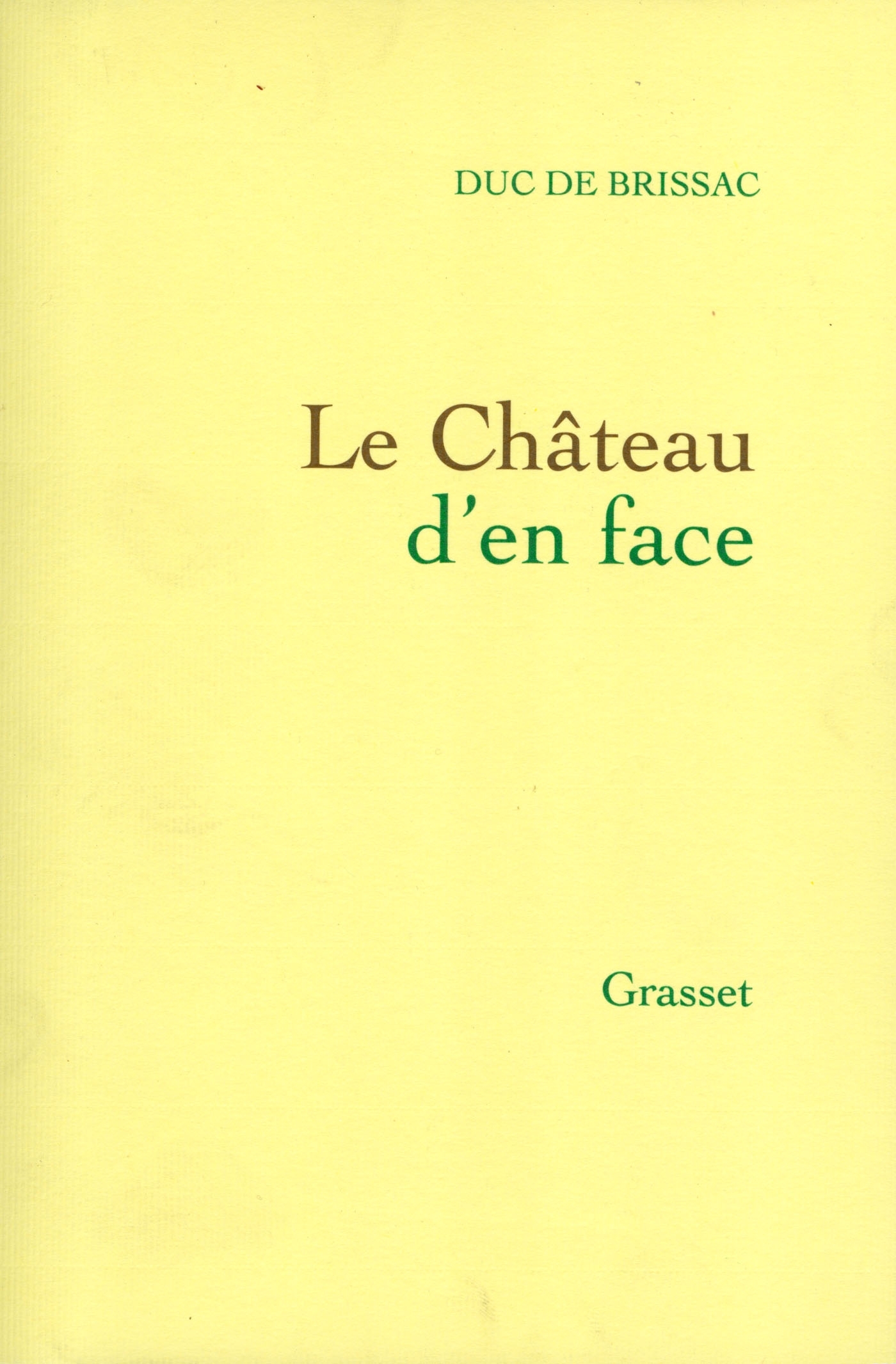 LE CHATEAU D EN FACE (9782246373117-front-cover)