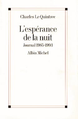 L'Espérance de la nuit, Journal 1985-1993 (9782226085085-front-cover)