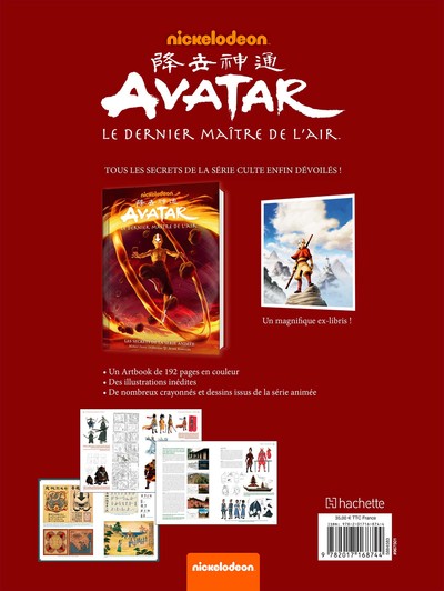 Avatar, Le dernier maître de l'air - artbook - Les secrets de la série animée (9782017168744-back-cover)